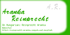 aranka reinprecht business card